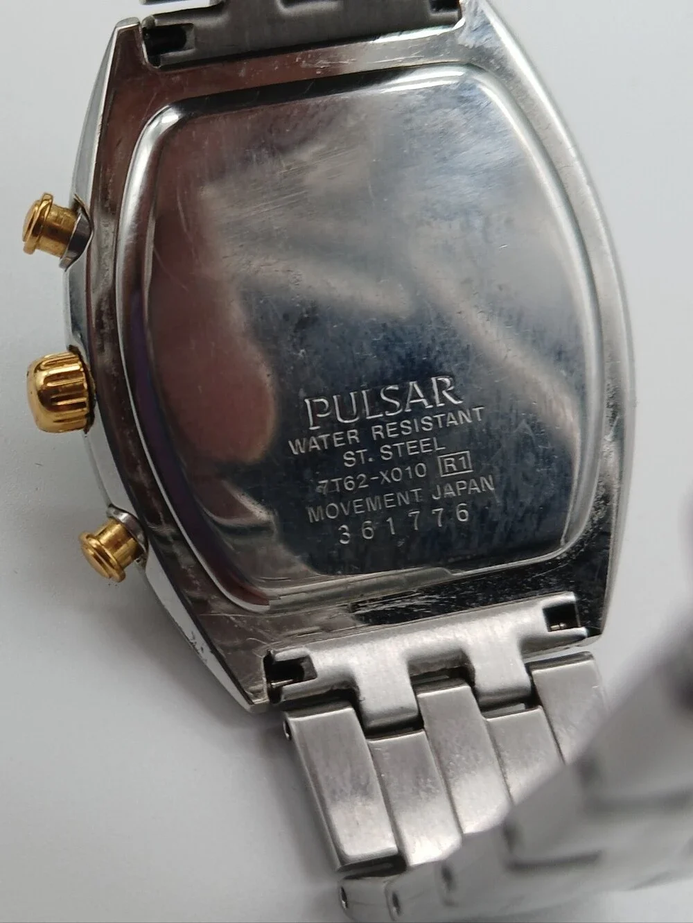 Pulsar Two-Tone Silver and Gold Chronograph Men’s Watch 361776